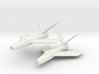 Republic XF-91 Thunderceptor Pair (In Flight) 6mm  3d printed 