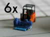 Centrifugal Pump #2 (Size 2 6pc) 3d printed Centrifugal Pump #2 size 2 on an N scale pallet+forklift