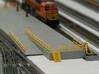 N Scale Stairs 6 (7 pc) 3d printed Stairs (6 steps) and railings on a fuel platform. Thanks for the picture Dave!!