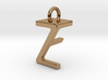 Two way letter pendant - FZ ZF 3d printed 