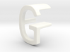 Two way letter pendant - FG GF 3d printed 