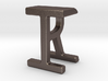Two way letter pendant - IR RI 3d printed 