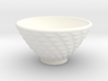 DRAW bowl - ceramic spiral bumps 3d printed 