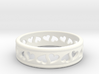 Size 6 Hearts Ring B 3d printed 