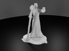 Dragonborn Wizard in Robes with Staff 3d printed 3D Render