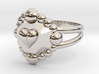 Size 8 Diamond Heart Ring E 3d printed 