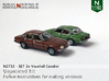 SET 2x Vauxhall Cavalier (N 1:160) 3d printed 