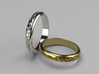 Ring Ornament love you 3d printed 
