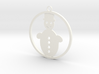 Christmas Ball with snowman 3d printed 