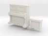 28mm/32mm Upright Piano and stool  3d printed 