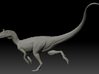 1/40 Cryolophosaurus - Running 3d printed Zbrush render of final sculpt