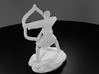 Elf Monk In Robes With LongBow 3d printed 3D Render
