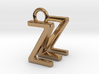 Two way letter pendant - MZ ZM 3d printed 