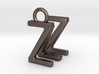 Two way letter pendant - MZ ZM 3d printed 