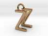 Two way letter pendant - NZ ZN 3d printed 