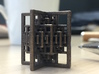 Beamed CuboOctahedron Mini 3d printed Polished Bronze Steel
