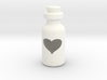 Small Bottle (heart) 3d printed 