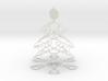 Twisted tree Christmas ornament 3d printed 