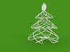 Twisted tree Christmas ornament 3d printed perspective view render