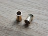 6 mm tunnels 3d printed 18k Gold Plated 6 mm tunnels
