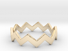Zig Zag Wave Stackable Ring Size 7 3d printed 