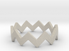 Zig Zag Wave Stackable Ring Size 4 3d printed 