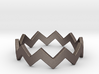 Zig Zag Wave Stackable Ring Size 6 3d printed 