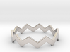 Zig Zag Wave Stackable Ring Size 11 3d printed 