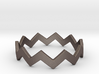Zig Zag Wave Stackable Ring Size 9 3d printed 