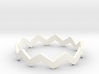 Zig Zag Wave Stackable Ring Size 13 3d printed 