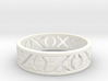 Size 12 Xoxo Ring A 3d printed 