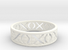 Size 8 Xoxo Ring A 3d printed 