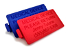 OmniPod PDM Personalized Battery Cover  3d printed Red & Blue
