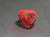 The Heart Diamond Ring / size 6 (16.5 mm diameter) 3d printed 