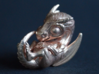 Dragon Baby Talisman 3d printed Crisp detail in Raw Bronze