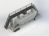 HO 1/87 Long Loading Platform for trailers 3d printed Annother CAD render with a tariler alongside for comparison.