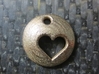 Pluto's Heart Pendant 3d printed Pluto's Heart in Stainless Steel