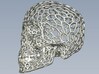 Human skull skeleton perforated sculpture 3d printed 
