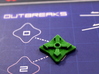 Pandemic Outbreak Marker -- Legacy Board Design 3d printed Photo on Pandemic Legacy game board in green strong & flexible