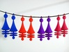 Colorful Orbit City Earrings 3d printed Available in all Shapeways' fun colors.