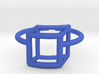 Adjustable 3D Flat Square Ring Size 6 3d printed 