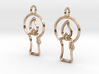 Christmas candle earrings 3d printed 