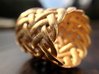 Joyce's Tapered Ring 3d printed Gold Plated Glossy Material