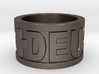 Deus Vult Plain Ring Size 10 3d printed 