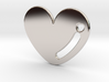 Love Heart Pendant 3d printed 