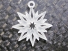 Snowflake Pendant 3d printed Snowflake Pendant in Frosted Ultra Detail