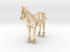 Horse Wireframe keychain 3d printed 