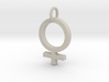 Female Gender Symbol Personalized Monogram Pendant 3d printed 