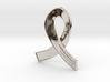 Silver Ribbon Against Depression 3d printed 