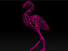 Tribal Flamingo 3d printed 